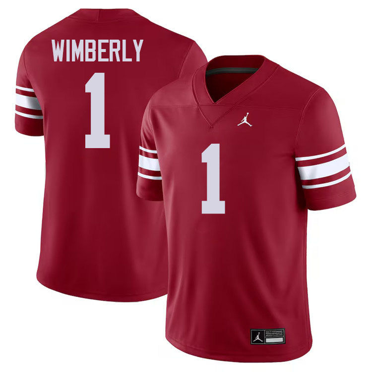 Marcus Wimberly Oklahoma Sooners Jersey,Oklahoma Sooners Football Uniforms,Jersey-Throwback